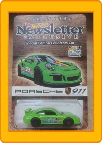 Hot Wheels 23rd Annual Newslatter Exclusive Porsche 911