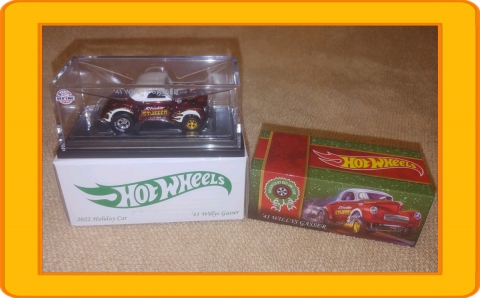 Hot Wheels Red Line Club 2022 Holiday Car '41 Willys Gasser